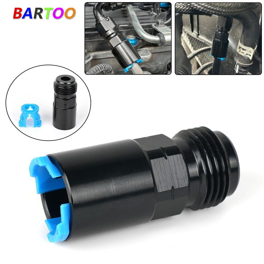 EFI Fitting 8AN Male to 3/8”Hose Quick Connect Fuel Rail Line Fitting Adapter Q