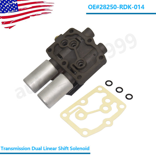 28250-RDK-014 Dual Linear Shift Solenoid Valve for Honda for Acura 3.5L Transmission n