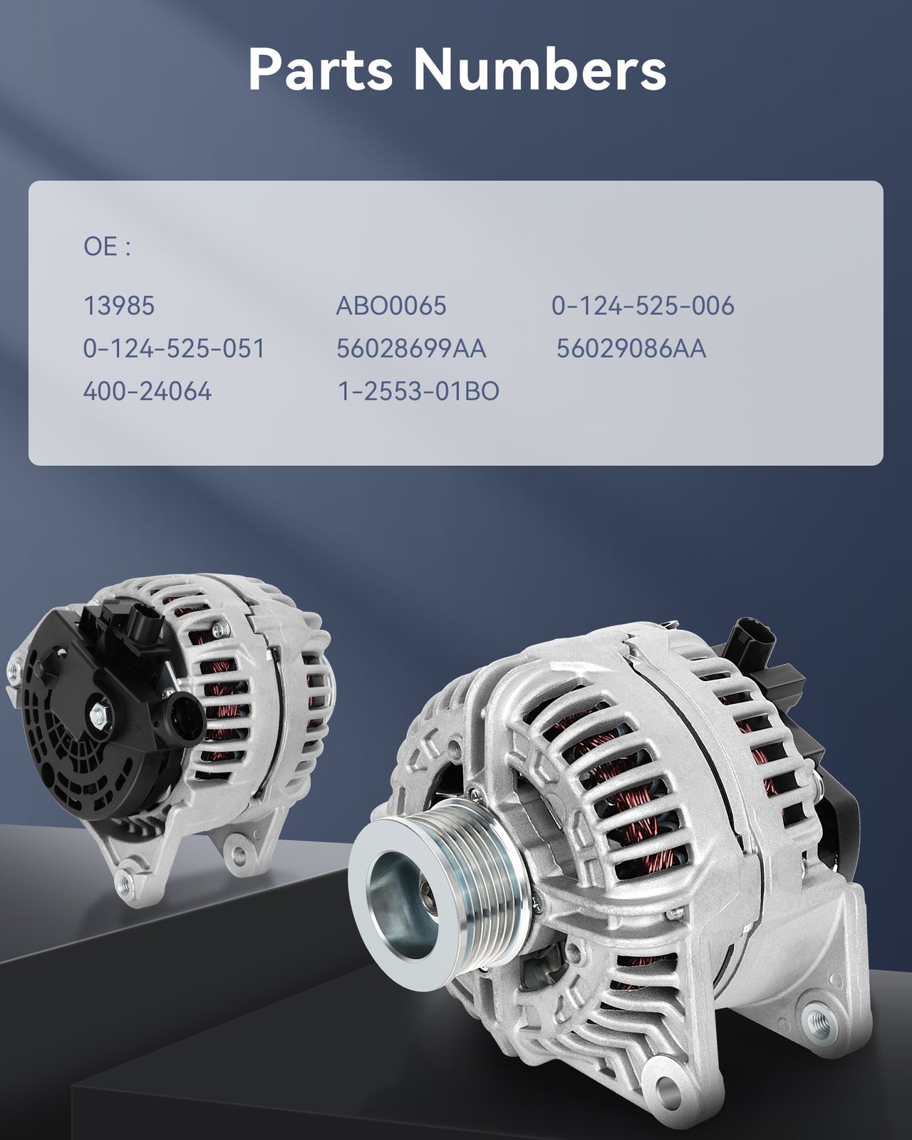 Silver Alternator for 2003 2004 2005 2006 for Dodge for Ram 1500  for Ram 2500  for Ram 3500