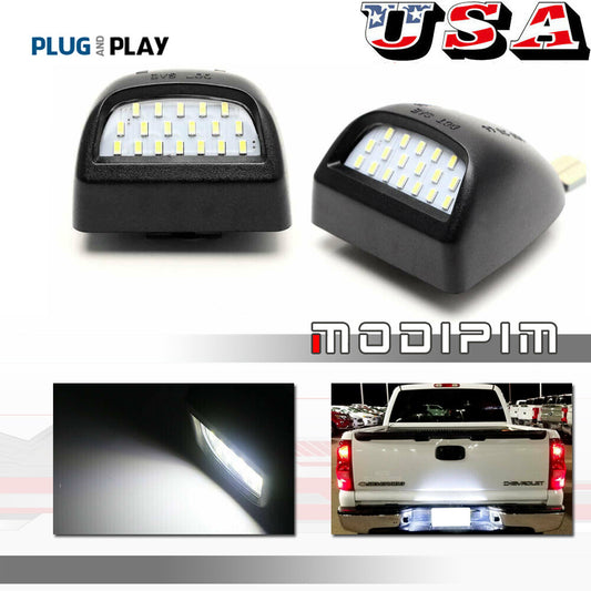 LED white license plate light suitable for Cadillac for Escalade,for GMC,for Sierra 1500, 2500- (13-14 lbs) Q