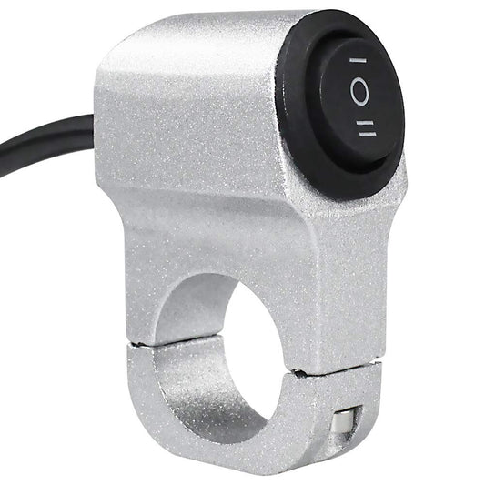Handlebar Light Switch,On/Off/One Button,CNC Aluminium Fog Light Switch ATV 12V