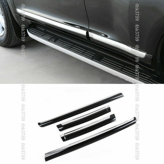 for Toyota Prado FJ150 2010-2021 Side Door Body Strip Rubbing Cover trim ABS 4Pc