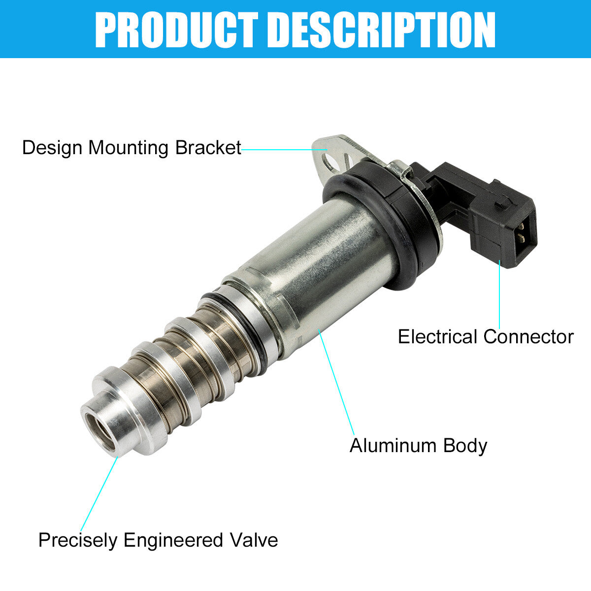11368605123 Engine Variable Valve Timing Control Solenoid Valve (VVT) - X5, X6, 550i n