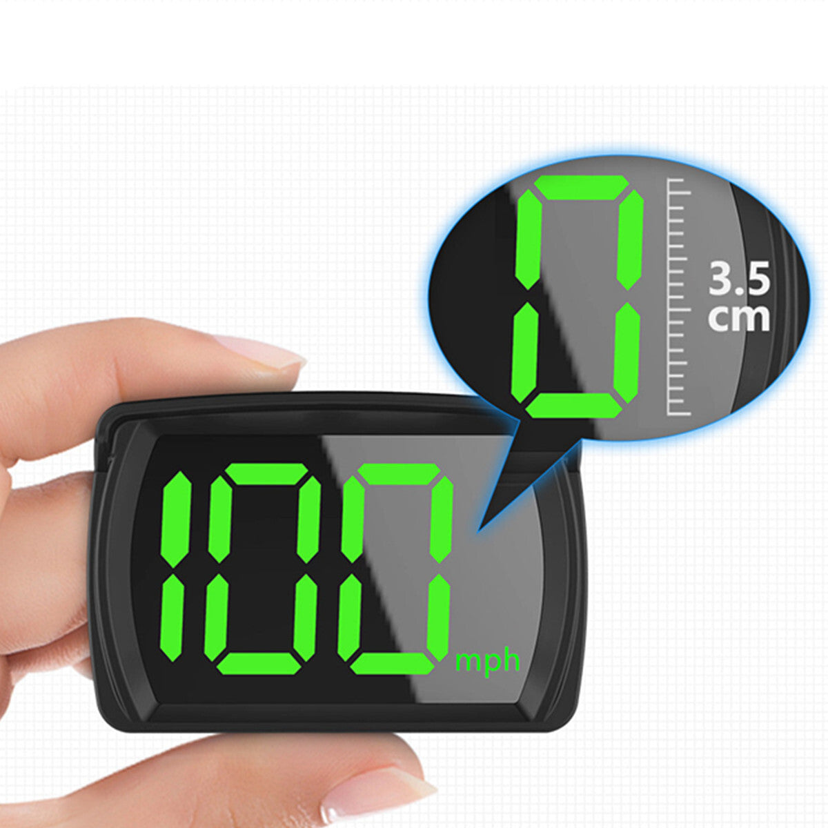 Car Accessories GPS Speedometer HUD Head Up Display MPH HD LED Display USB Cable Q