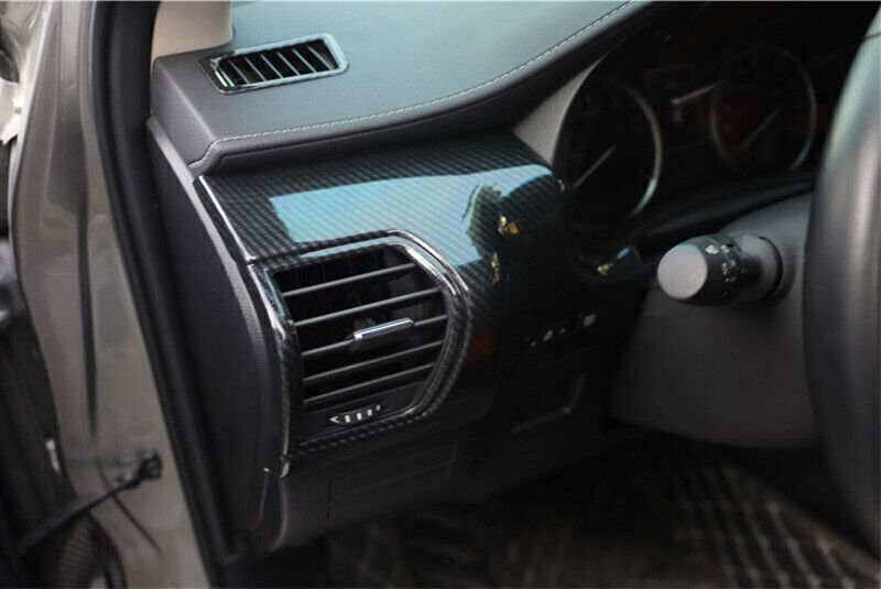 for Lexus NX200t 300 300h 15-21 ABS Carbon Fiber Console Air Outlet Vent Cover3