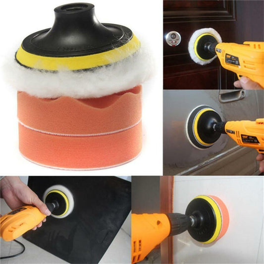 39pcs/set Car Polishing Pads Sponge Woolen Waxing Buffing Sets Drill Adapter n