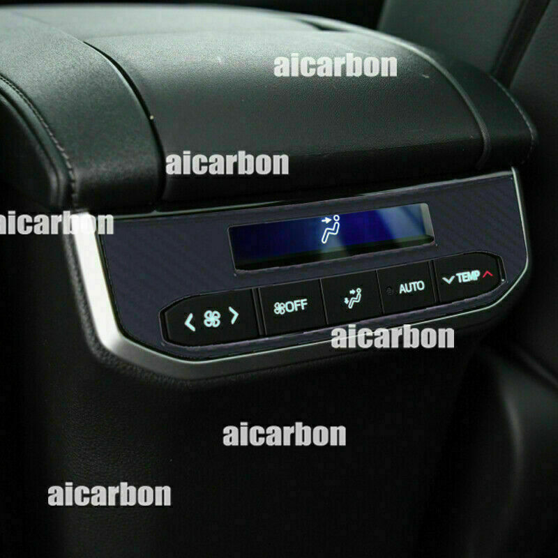 Red Carbon Fiber Rear Door Window Lift Panel Cover Trim for Chrysler 300 2005-07 v
