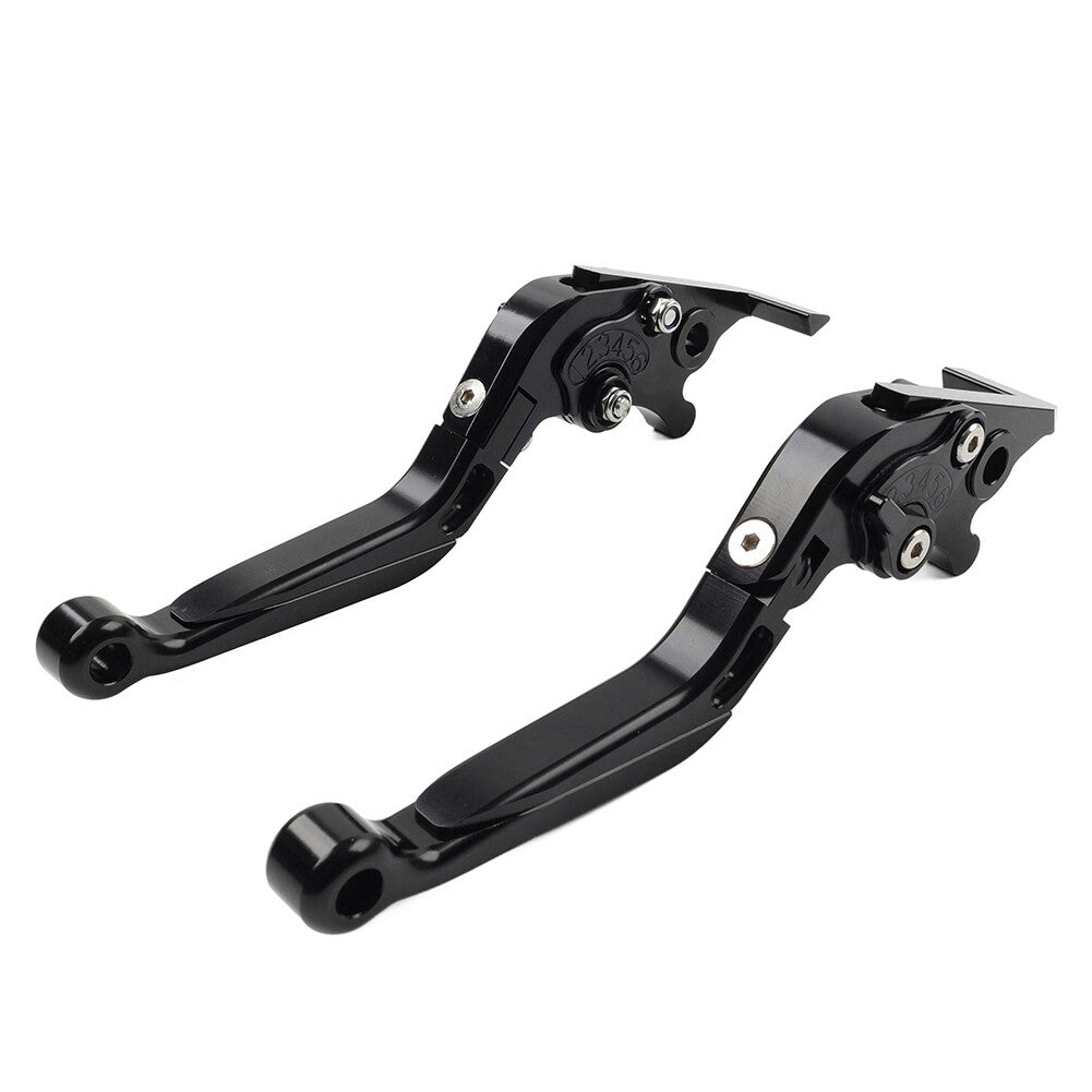 CNC FoldingExtendable Brake Clutch Lever for Suzuki DL1000/V-STROM GSX1400 black Q