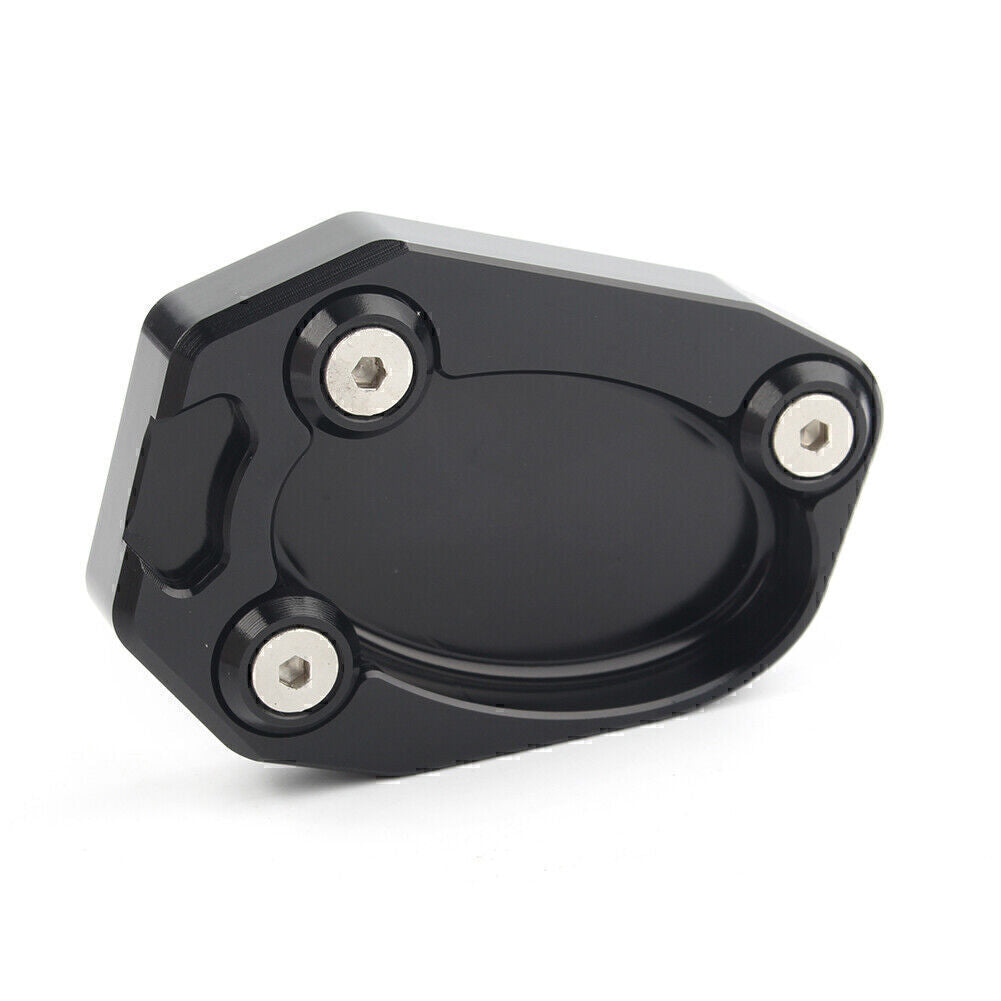 for Kawasaki ZX10R 2008 - 14 ZX6R Kickstand Side Stand Plate Extension Pad BLACK