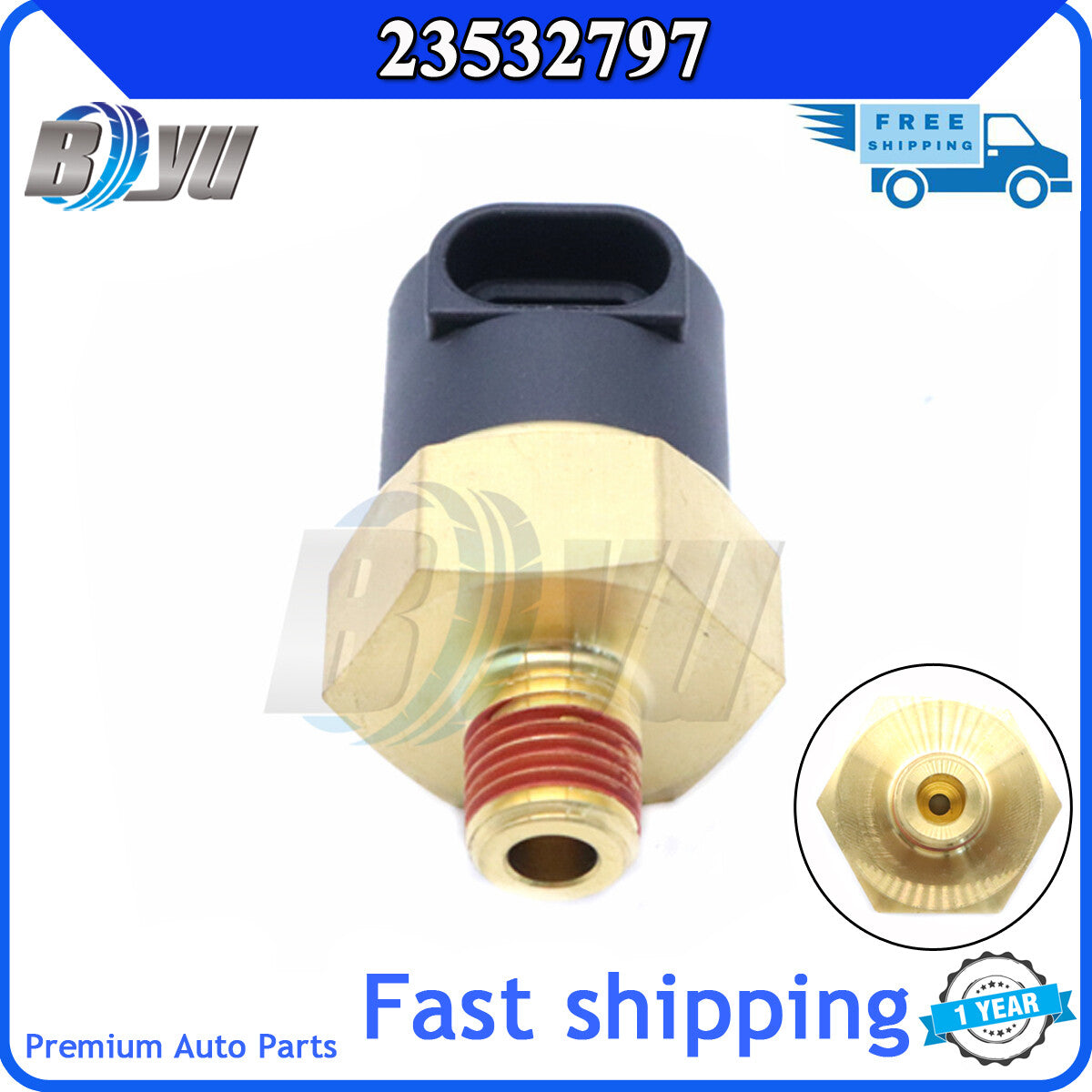 The new fuel pressure sensor transmitter is suitable for Detroit diesel 50 60 for Volvo . v