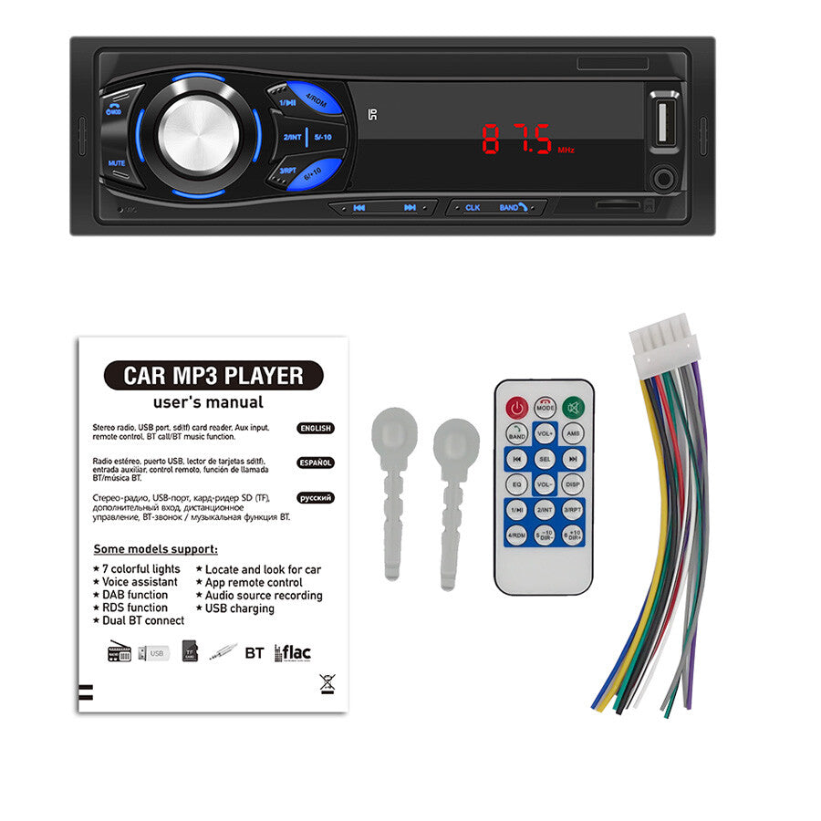 4-Channel Digital Bluetooth Audio USB/FM/WMA/MP3/WAV Radio Stereo Player Durable v