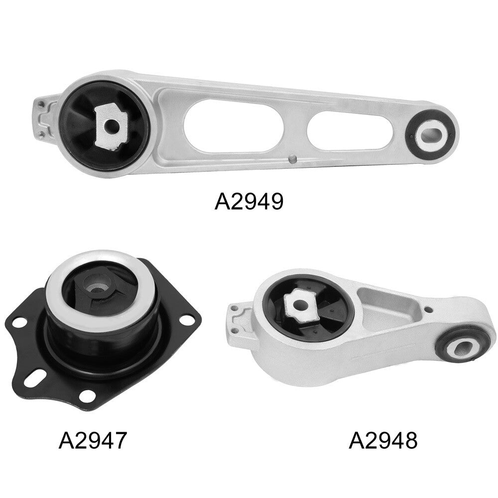 For 2001-2010 for Chrysler PT Cruiser 2.4L L4 3PC Engine Motor Mount Set A2949