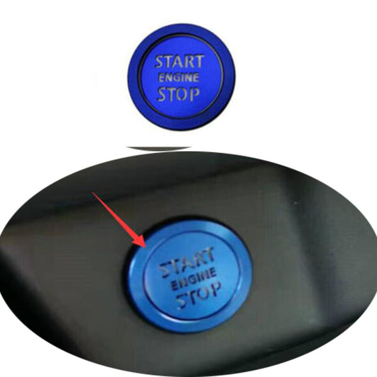 Fit for Nissan Rogue 2021-23 Blue Aluminum One-Click Startup Frame Cover Trim
