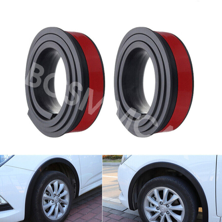Car Wheel Eyebrow Protector Trim Strip Fender Flare Arch Lips Moulding Decor