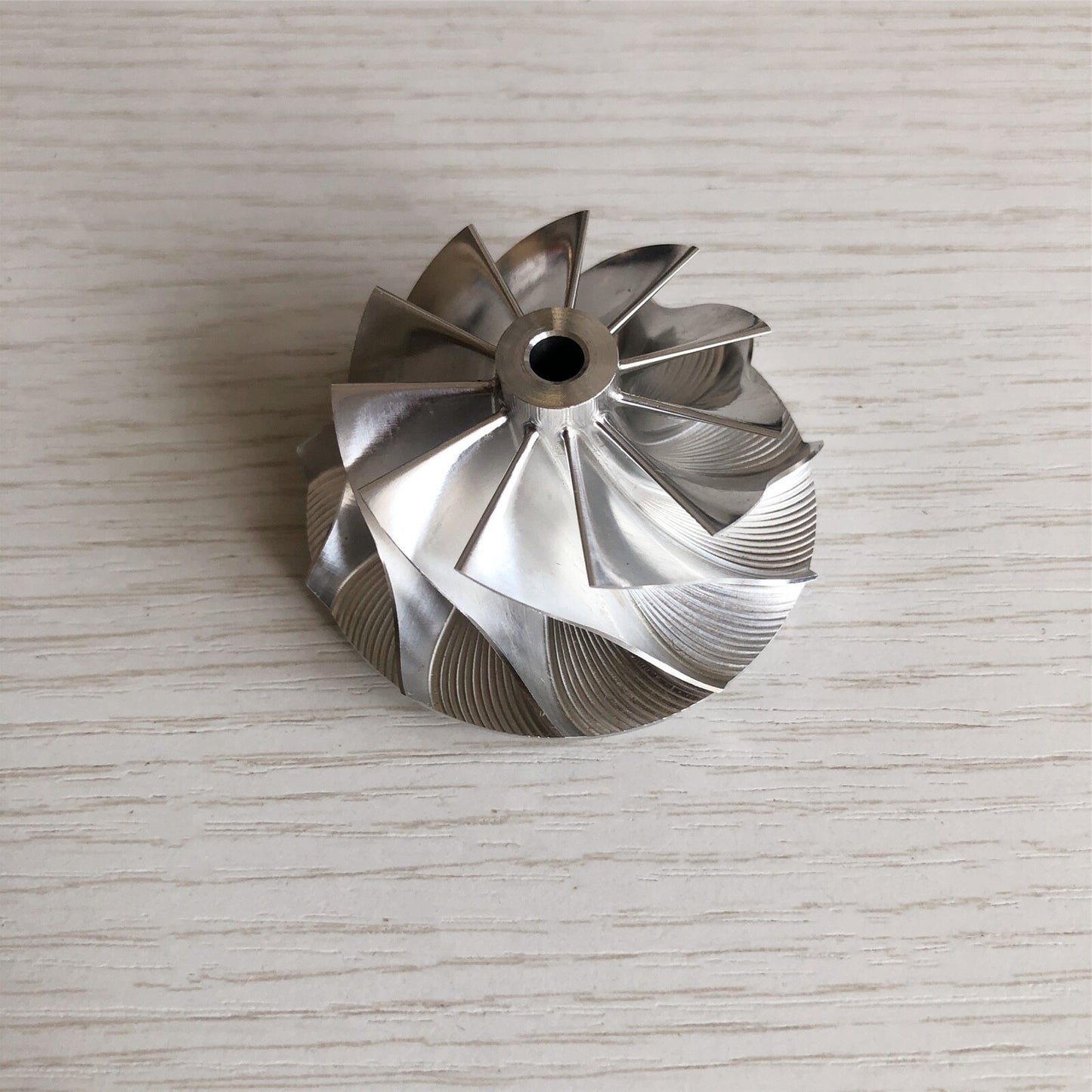 GTA15-25 43.00/56.03 mm 11+0 Blade Turbine Aluminum 2618/Burnt Compressor Wheel