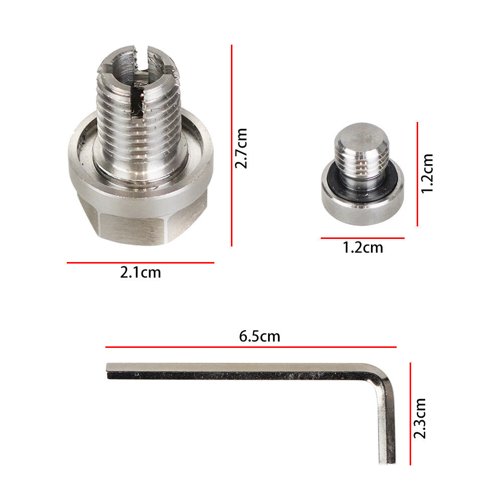 M12.1X1.5 Oil Drain Plug Self Tapping Oil Pan Thread Repair Kit with O-Ring Q