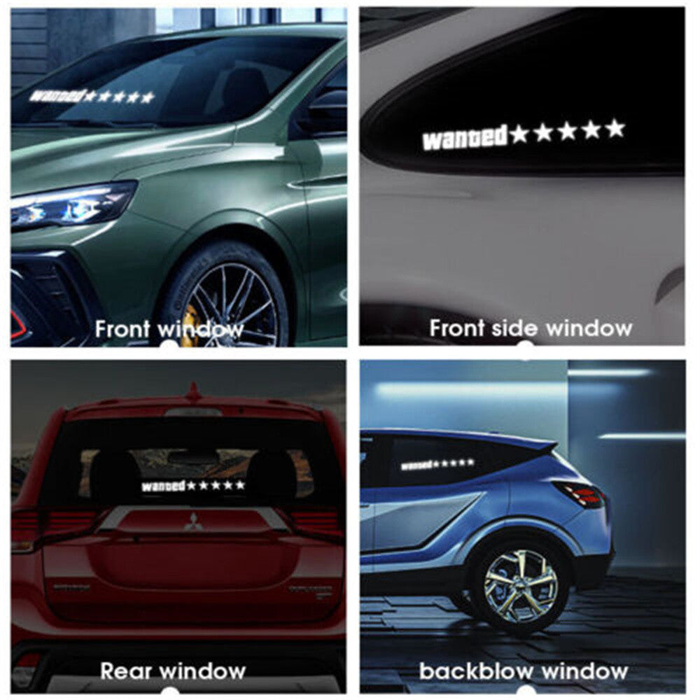 1 LED LED marker sticker with luminous panel, flashing wanted 5-star rating - n