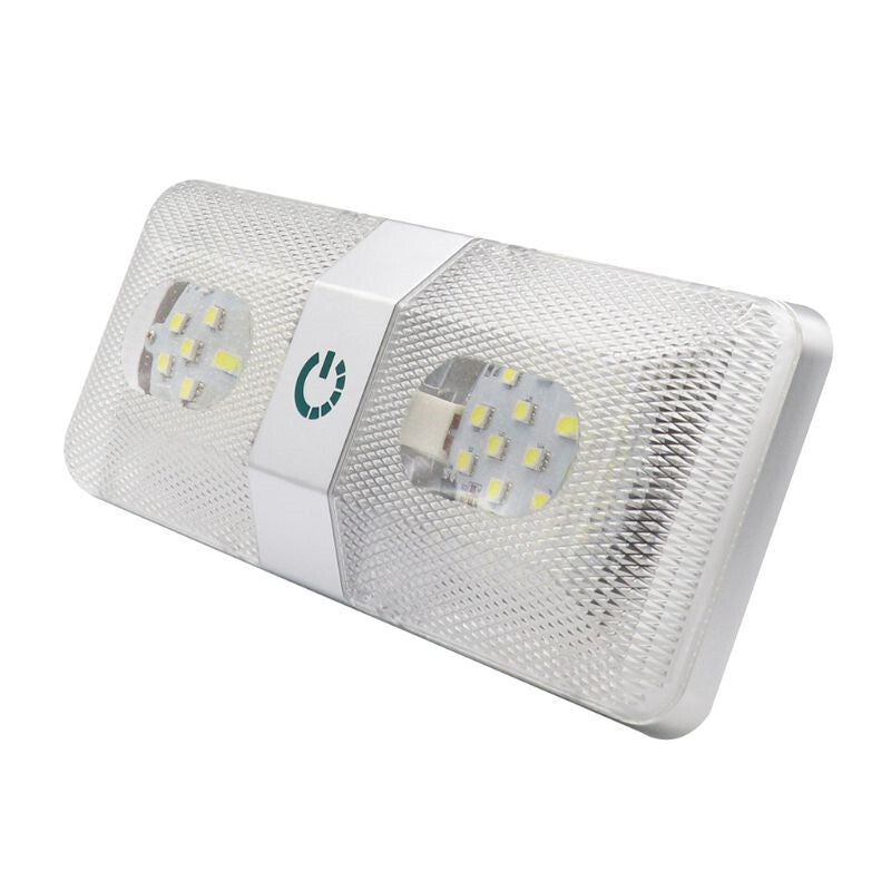 Car LED Double Dome Lights Interior Lamp Decorative Accessories With Screw Trim