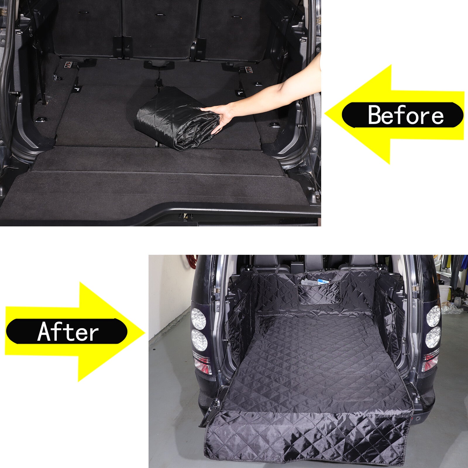 Trunk Cargo Liner Pet Dog Floor Protector Mat for Land Rover Discovery 4 (2010-16) Q