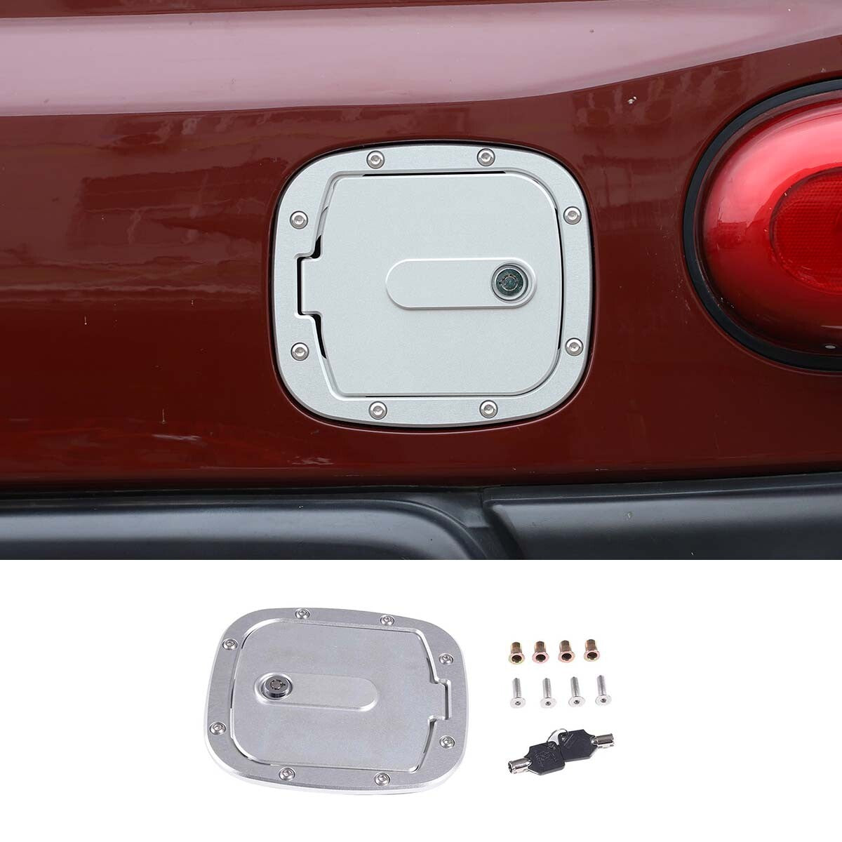 Sliver Steel Trunk Speaker Tweeter Protective Cover Mesh Trim For FJ Curiser 2007-21-. v