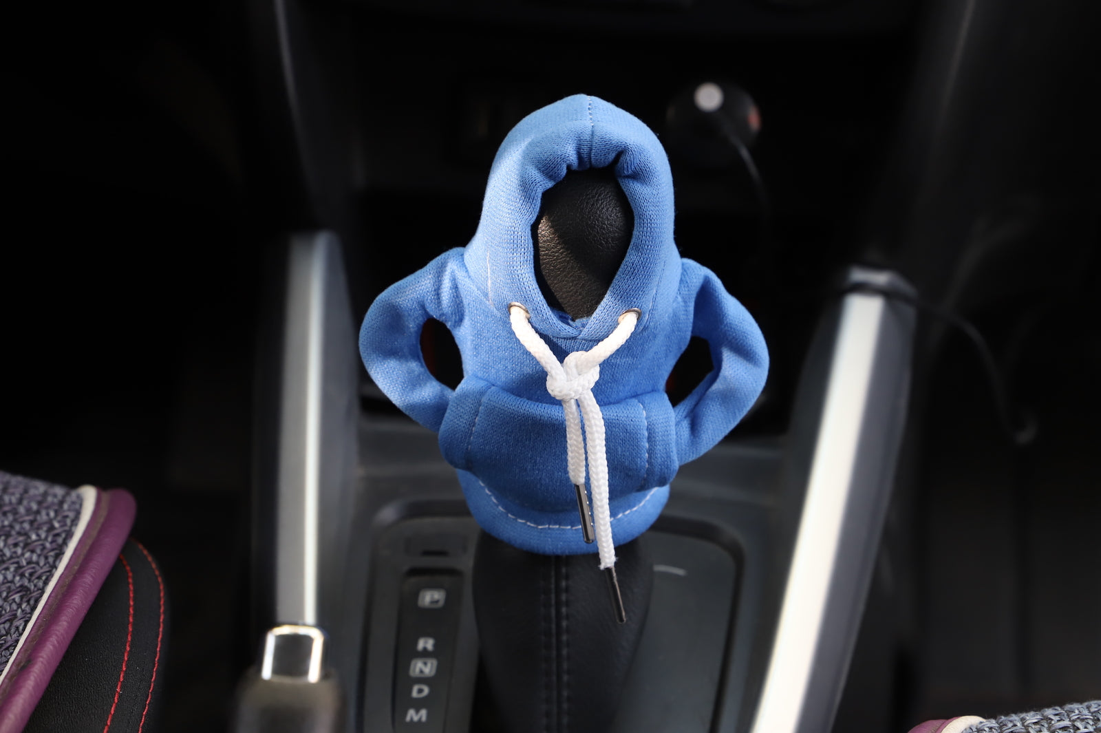 1PC Car Gear Shift Cover for Mini Hoodie Car Gear Shift Knob Cover Shirt Blue Q