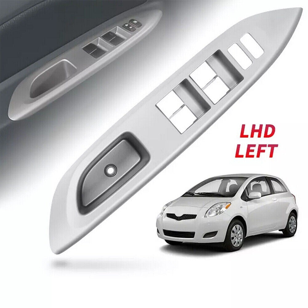 FOR 2007-2010 YARIS 4D SEDAN MASTER POWER WINDOW SWITCH BEZEL TRIM SILVER New n