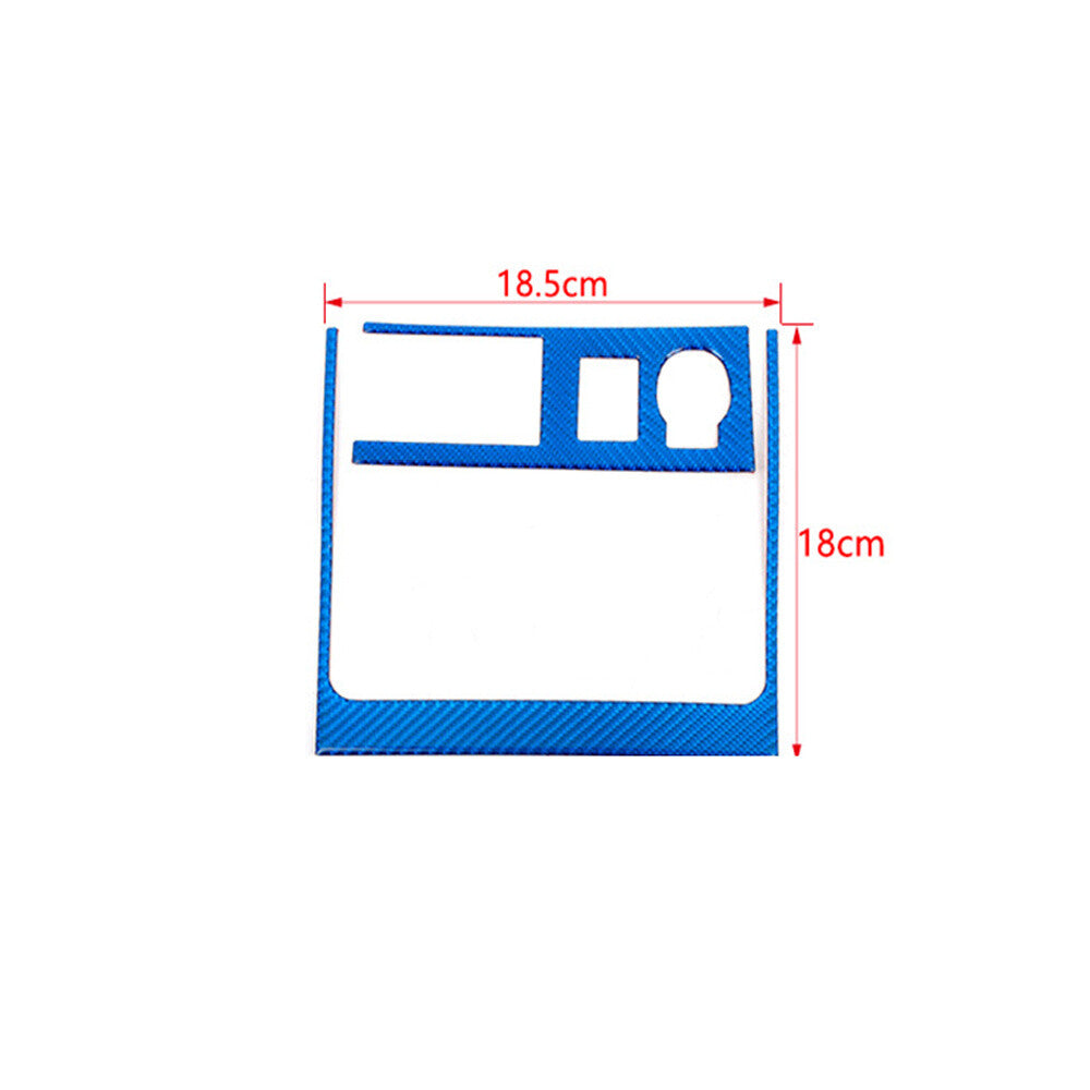 Blue Carbon Fiber Cigarette Lighter Panel Decor Cover For Toyot@ 4Runner 2010-23