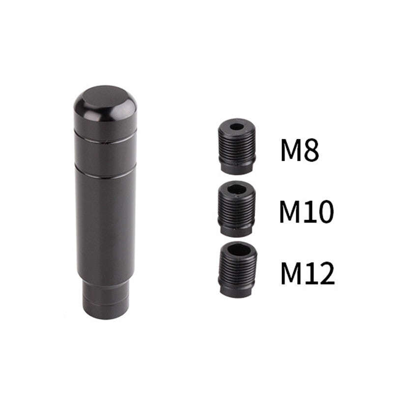 Universal black manual gear lever shifter lever with adapter - n
