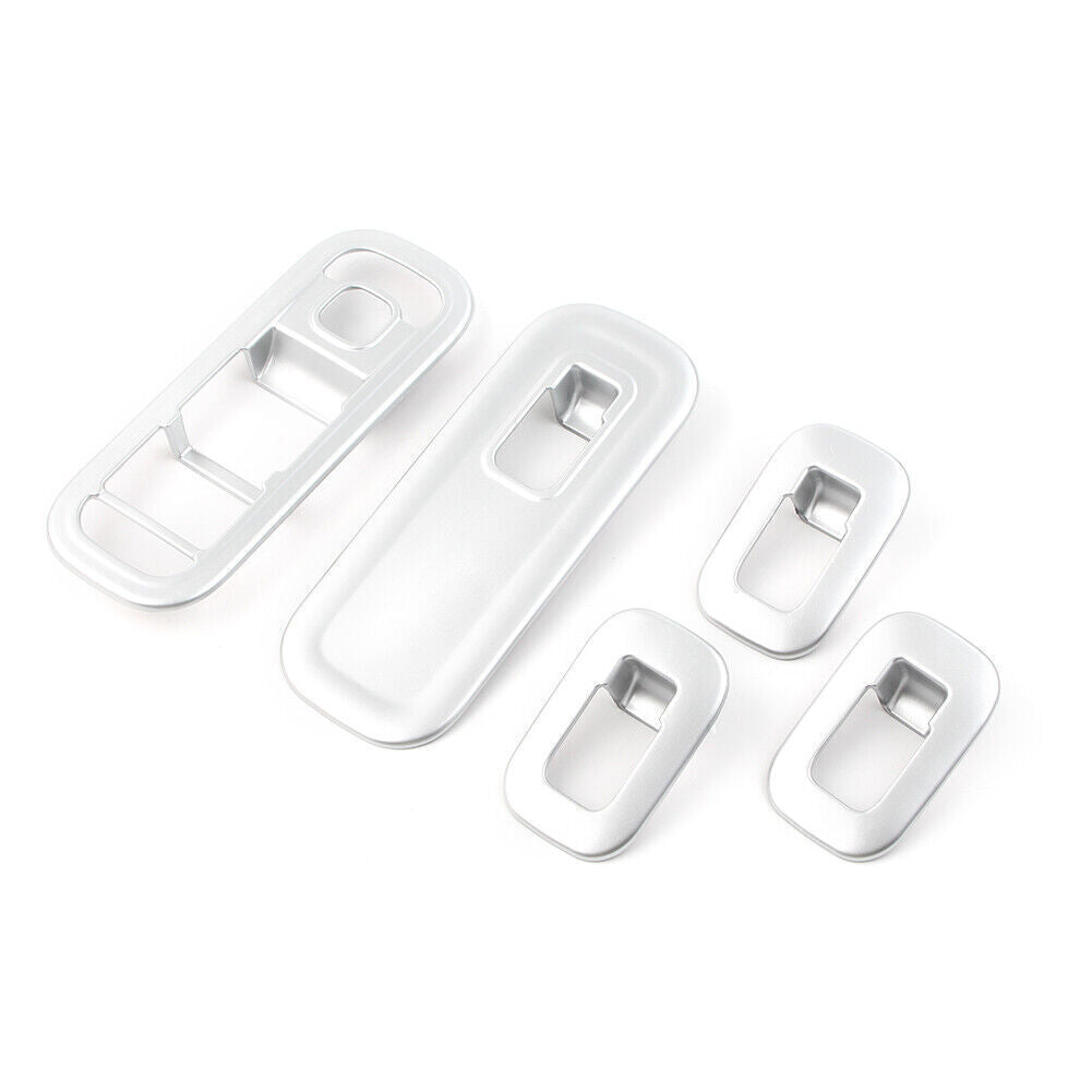 Door Window Switch Cover Trims Silver For 19 for Mercedes-Benz A-Class Left Drive