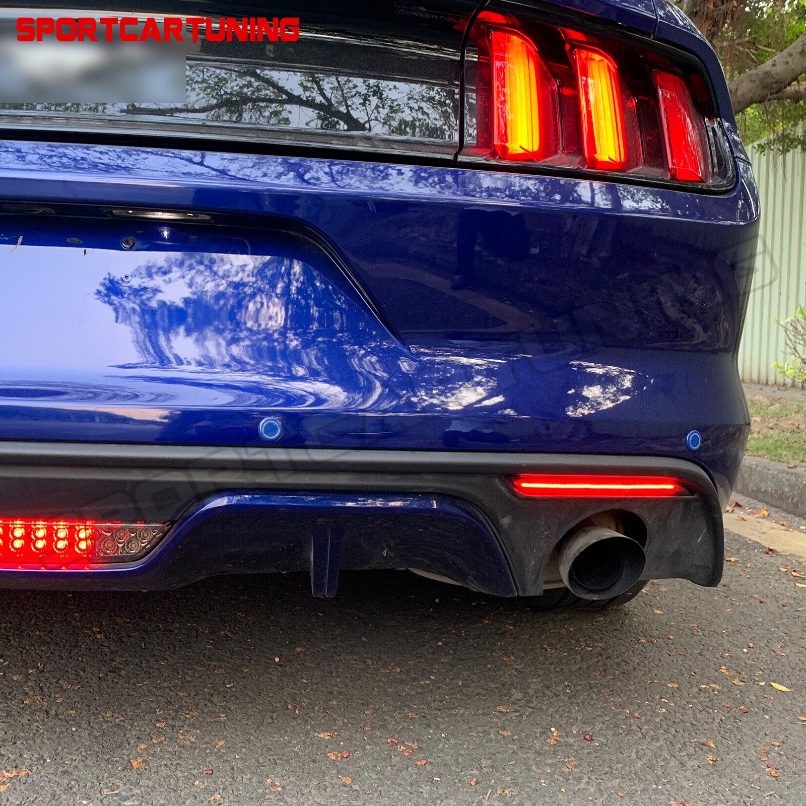 1Pair LeftRight Side Marker Bumper Reflector Fit For 2015-2017 for Ford for Mustang