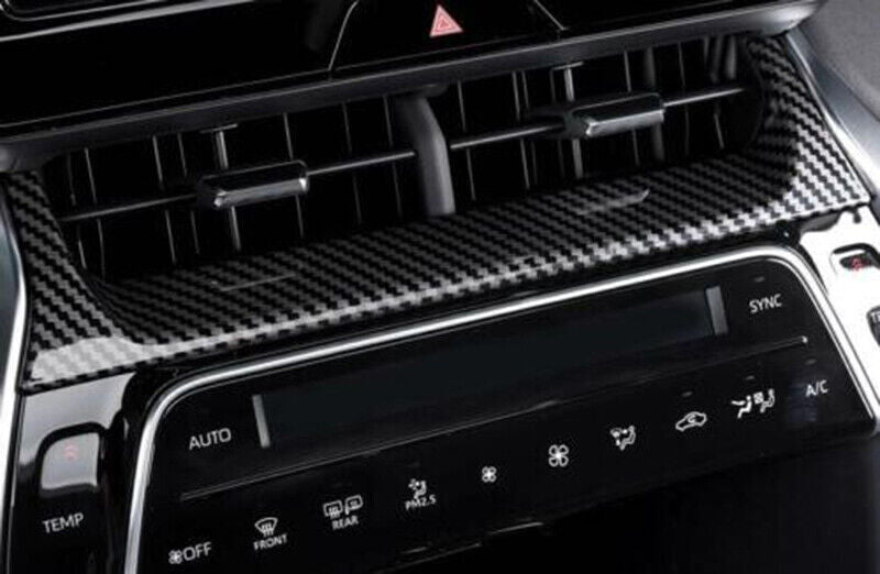 Red Carbon Fiber Rear Water Cup Panel Cover Trim ABS for Rogue 2014-2020 v