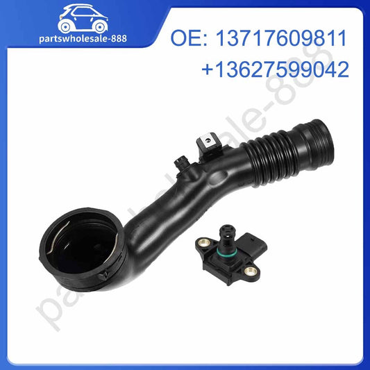 Intake hose, intercooler pipe to throttle housing sensor for BMW E82 335i E90