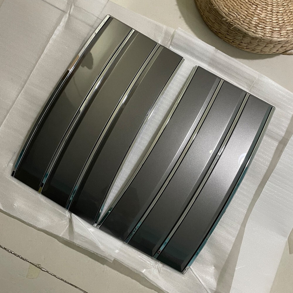 Door Side Vent Molding Cover Trim Fit for Range Rover L405 2013-2022 Gray+Chrome