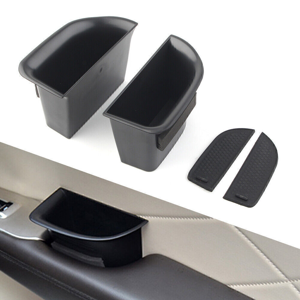 Front Door Handle Armrest Storage Box Tray Bin Kit for Lincoln MKC 2013-2018 Car