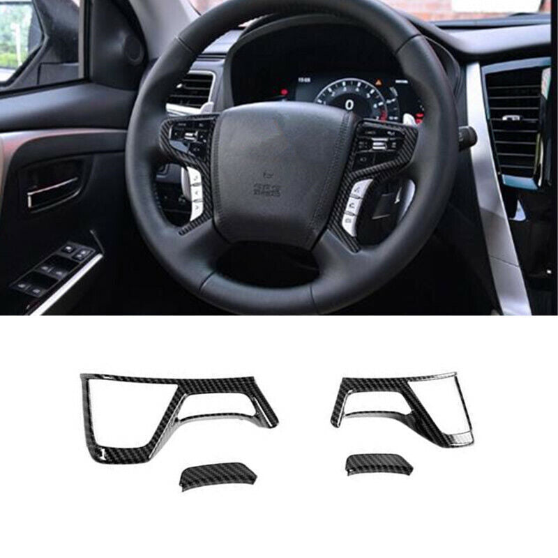 Car Steering Wheel Decor Cover Trim for Mitsubishi Montero Pajero Sport 2020-21
