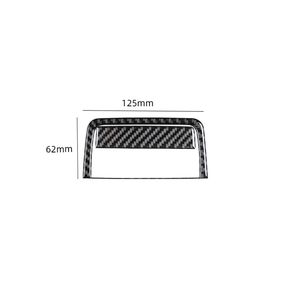 2-Piece Carbon Fiber Center Console Handle Protective Covers for Ford F-150 (August 2004)