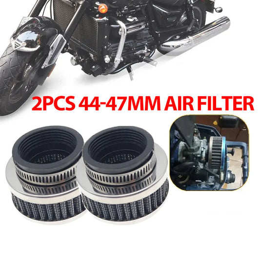 2-Piece 44mm/47mm Universal Engine Air Filter Generator Suitable for All-Terrain Vehicles and Motorcycles (Short-Piece)