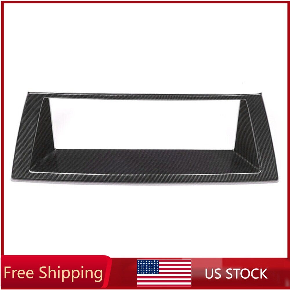 Carbon Fiber ABS GPS Navigation Panel Cover Trim For X5,E70,X6,E71 2008-2013 n