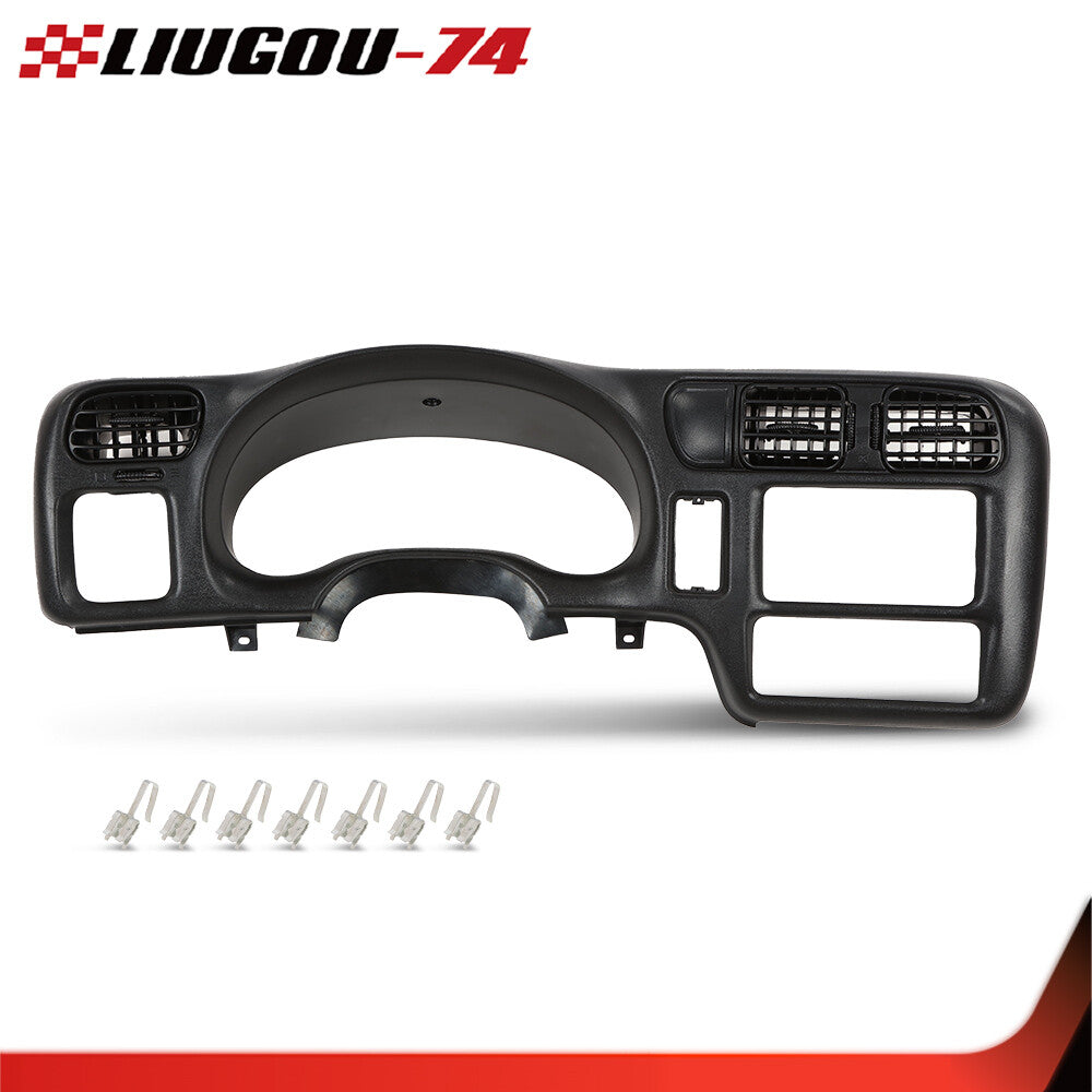 Blazer Cluster Radio Dash Trim Bezel Jimmy Double Din Fit for 98-04 for Chevrolet S10 Q