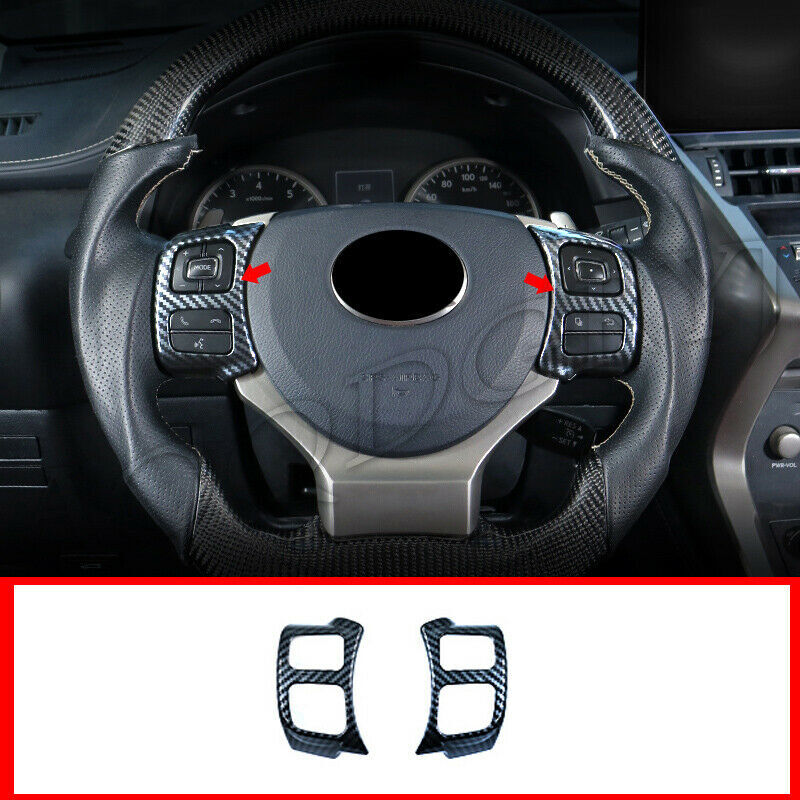 Carbon Look Steering Wheel Moulding Cover Trim for LEXUS NX200T 300H 300 15-2021