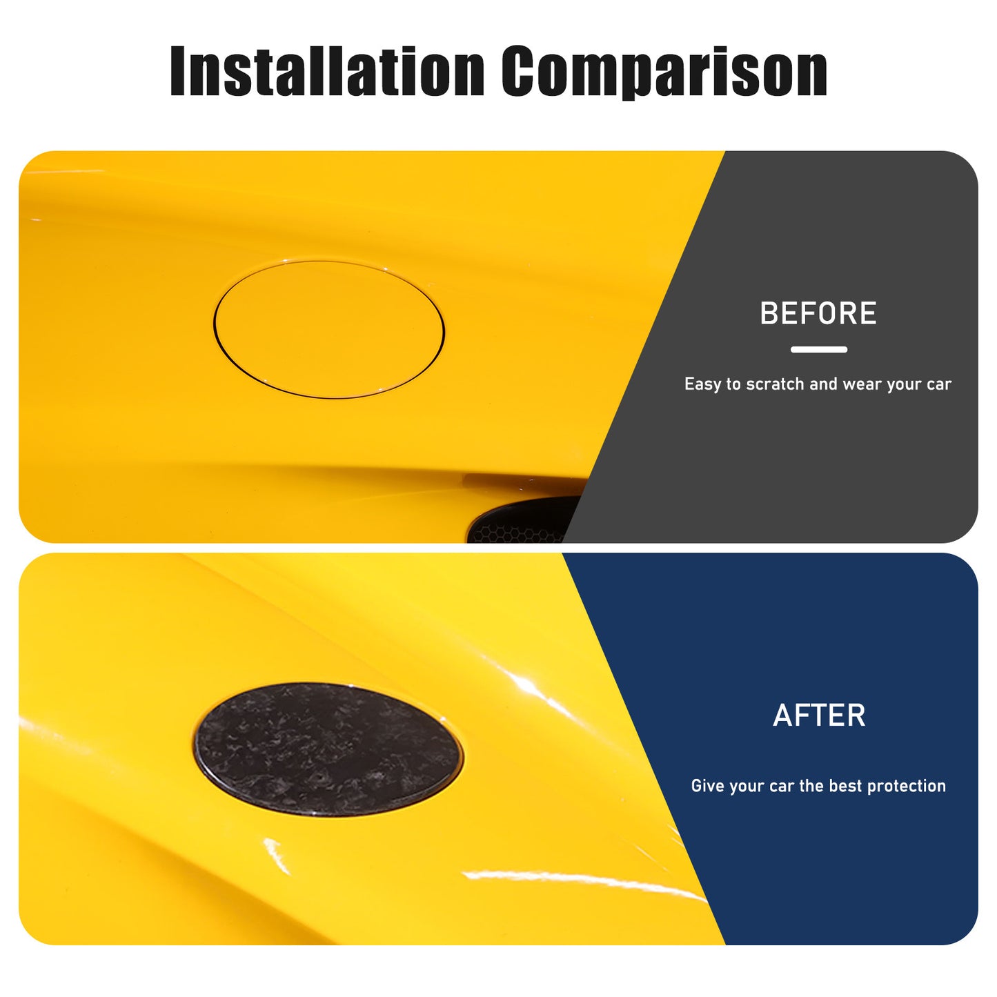 Yellow American Flag Rear Window Sticker Window Decal for Hummer H2 03-09 2 pcs- v