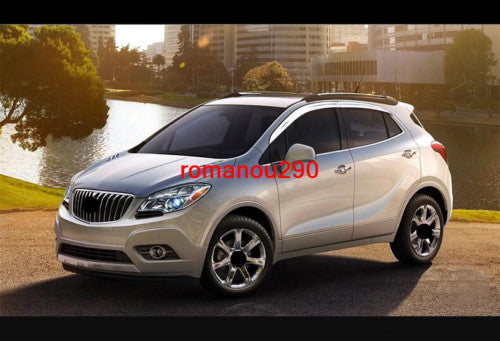 for Buick Encore 2013-2022 Chrome Window Wind Visors Rain Guard Vent Deflectors
