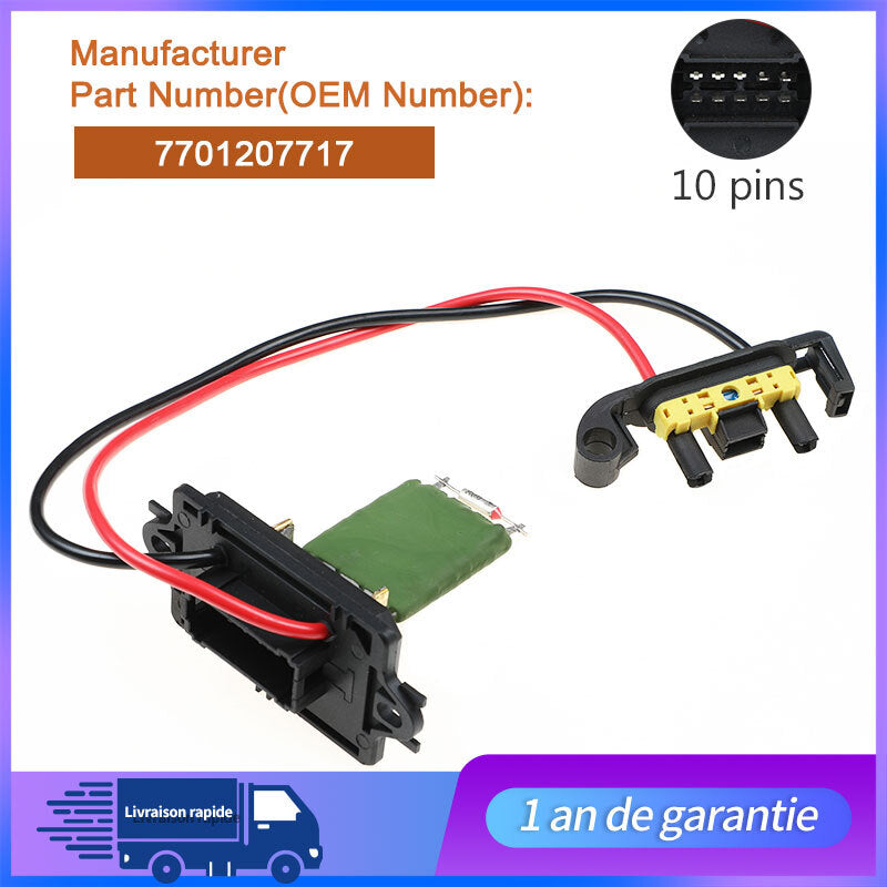 Résistance Chauffage Ventilation 7701207717 prev MEGANE 2 de 02 à 08 n