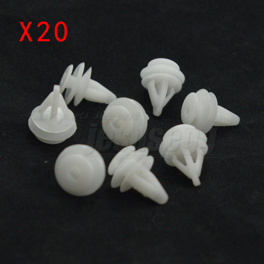 20Pcs Clips Door Panel Nylon Retainer Fastener for Honda for Acura 91566-SP0-003 Q