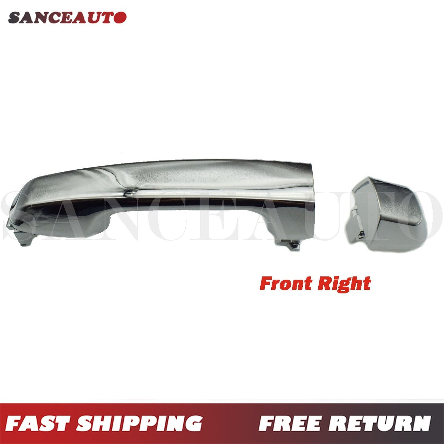 Chrome front right exterior door handle for 2010-2018 4Runner and for Lexus GX460 v