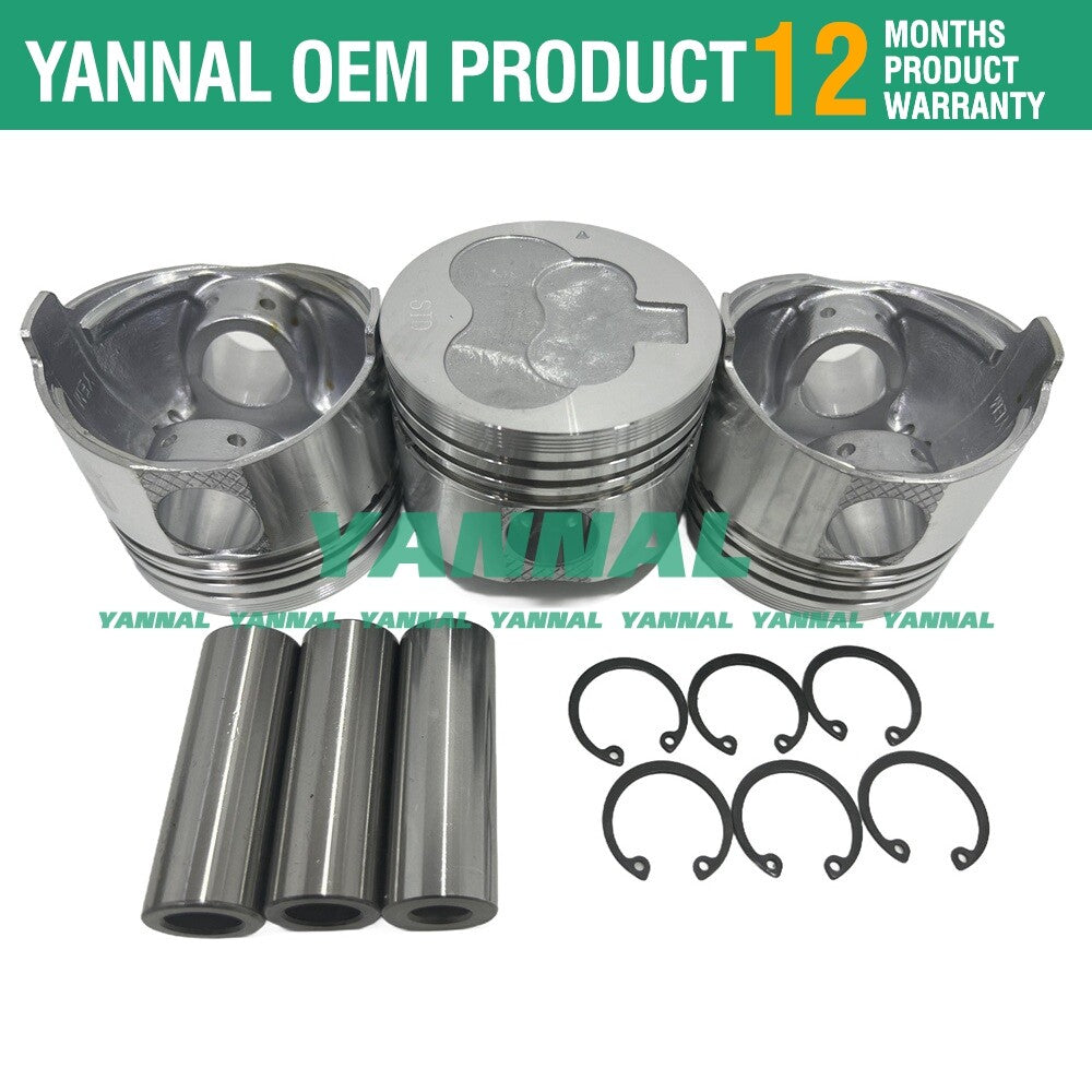 Pistons and rings + complete gasket kit for L3E overhaul and rebuild -