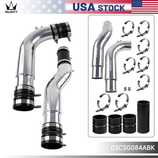Polished Intercooler Pipe Kit Boots For 2007.5-2009 for Dodge for Ram 2500 3500 6.7L