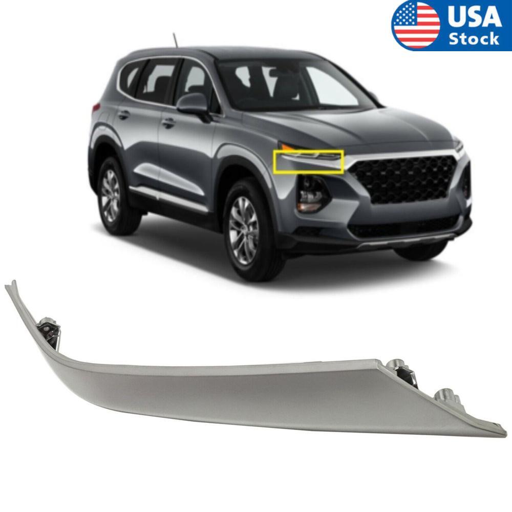 Front Headlight Molding RH Passenger Side for Hyundai Santa Fe Sport 2019-2020