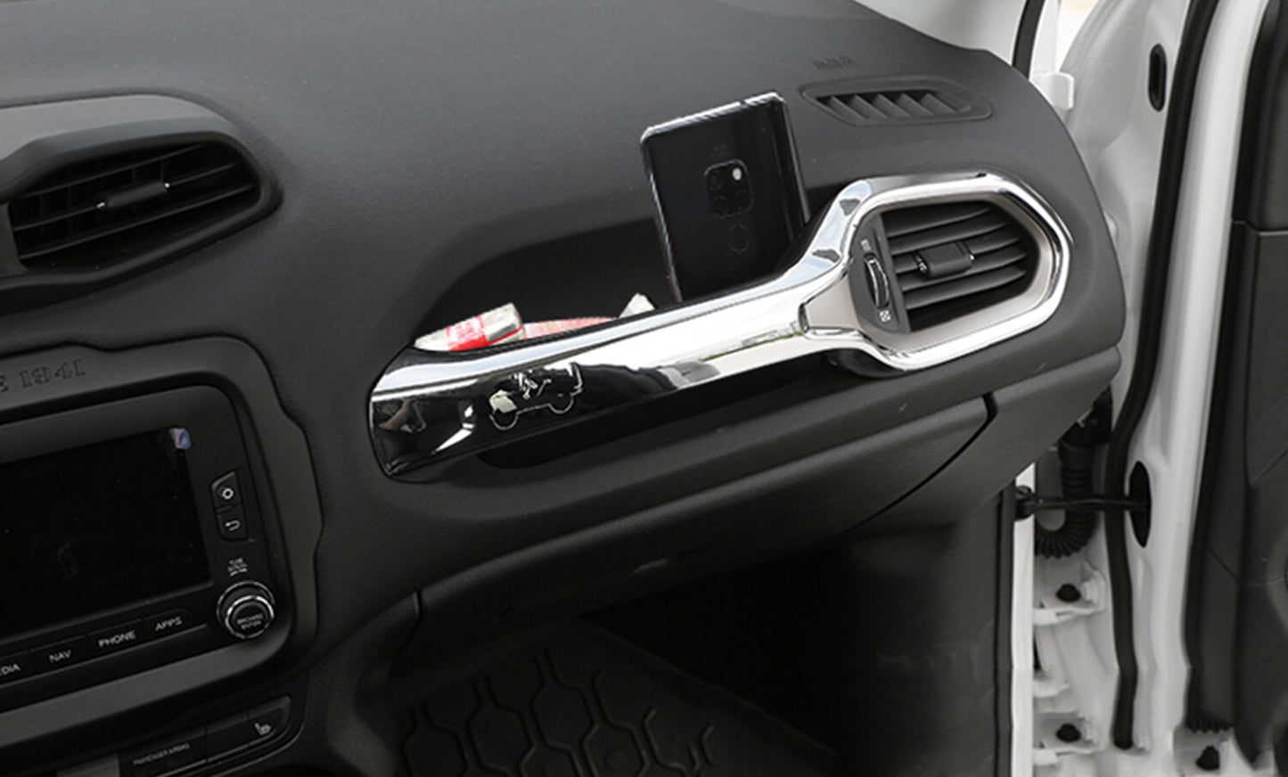 Grab Tray Accessory Storage Box for Jeep Renegade 2015-2023 Organizer Black Q