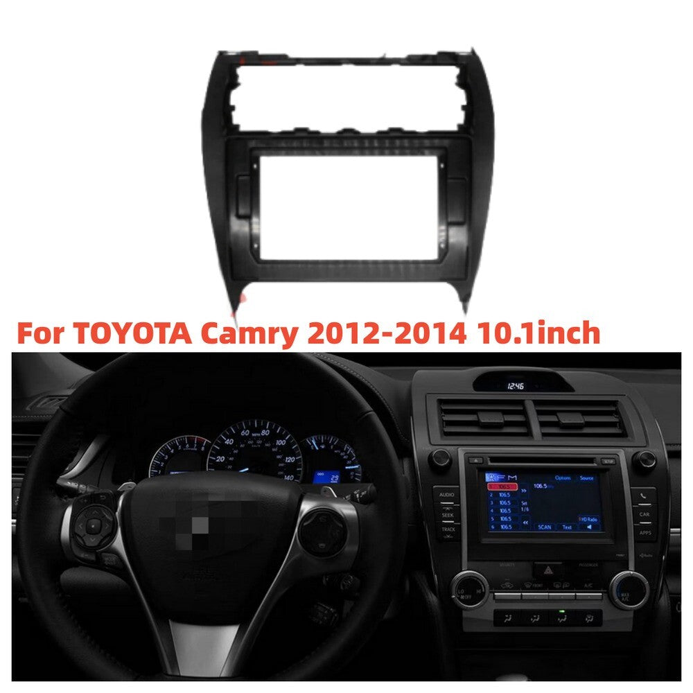 For 2012-2014 for Camry Car Stereo Radio Fascia 2 Din Frame Trim Black New n